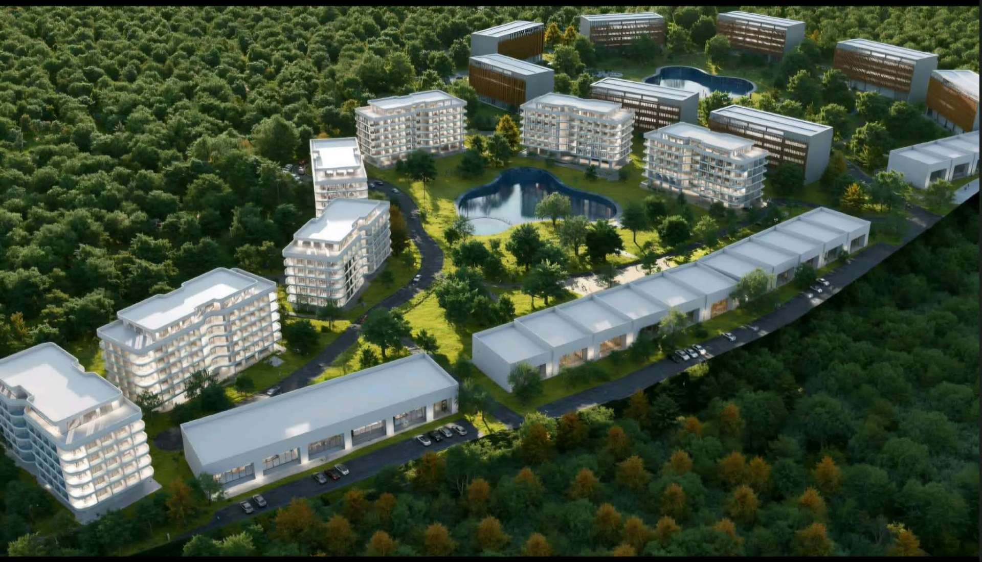 Daytime aerial of the Talisay Highlands masterplan
